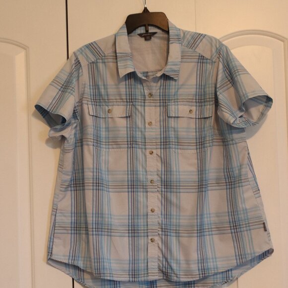 Eddie Bauer short sleeve Button down performance shirt size XXL - Picture 1 of 13